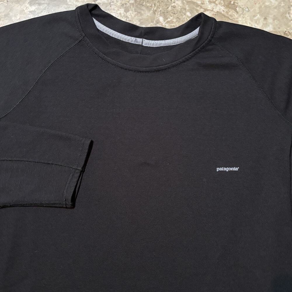 Patagonia Shirt Mens XL Black Capilene 3 Long Sleeve Hiking Base Layer